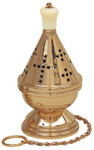 Solid Bronze Censer with Incense Boat
