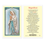 The Magnificat - Our Lady of Lourdes Laminated Holy Card