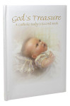 Gods Treasure - A Catholic Baby's Record Book - Padded Cover 