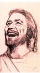 "Smile! God Loves You" - Paper or Laminated Holy Card