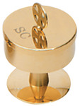 24K Gold-Plated Bishop Oil Stock 