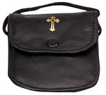 Genuine Leather Burse with Neck Cord – Holds 2" Pyx