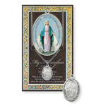Miraculous Medal Prayer Card and Medal 