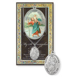 St. Christopher Prayer Card and Pewter  Medal 