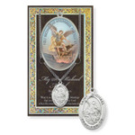 St. Michael Prayer Card and Pewter Medal