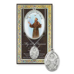 St. Francis Prayer Card and Pewter Medal