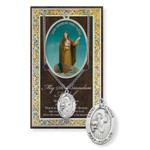 St. Brendan Prayer Card and Pewter Medal