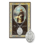 St. Dominic Prayer Card and Pewter Medal