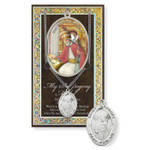 St. Gregory the Great Prayer Card and Pewter Medal