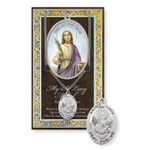 St. Lucy Prayer Card and Pewter  Medal