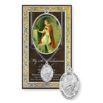 St. Philomena Prayer Card and Pewter  Medal