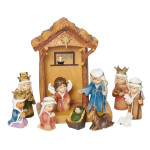 Children's Nativity Set With Stable - 11-Piece