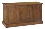 Gothic Wooden Communion Table with Closed Back