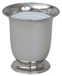 Stainless Steel Flower Vase with Plastic Liner – 9-1/2"