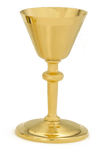 24K Gold Chalice & Scale Paten and Matching Ciborium - Satin Finish 