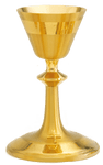 24K Gold Chalice & Scale Paten and Matching Ciborium - Satin Finish 