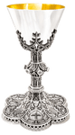 Silver-Plated Chalice & Deep Well Paten and Matching Ciborium 