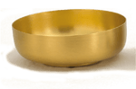 Open Ciborium Bowl - Silver Plated or 24K Gold Plated - Satin Finish 