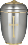 Heaven's Cross - Silver Aluminum Urn 