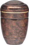 Gracious Granite Urn - Aluminum with Gold Band 