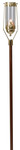 Swinging Processional & Pew End Torch with Walnut Staff – 60" H