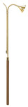 Candle Lighter with Solid Walnut Handle – Brass or Nickel Finish