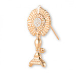 Gold-over Sterling Silver Monstrance Pin 