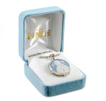 Sterling Silver Our Lady of Perpetual Help Genuine Cameo Pendant - 20" Chain