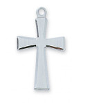 Sterling Silver Cross Pendant - 18" Chain