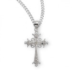  18" Genuine rhodium plated curb chain.