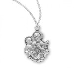 Sterling Silver St. Joseph Medal - 16" Chain