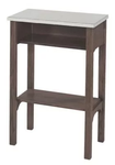 Wooden Credence Table with Laminate Top – Optional Brass Casters – 30" 