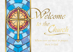 Welcome to the Church Greeting Cards with Gold Foil - Box of 25