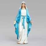Our Lady of Grace Statue. Resin/Stone Mix. 6"H x 2.88"W x 1.5"D Our Lady of Grace Statue. Resin/Stone Mix. 6"H x 2.88"W x 1.5"D