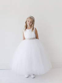 Communion Dress Satin and Tulle, 5700