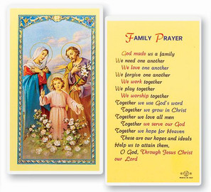 Clear, laminated Italian holy cards with gold accents. Features World Famous Fratelli-Bonella Artwork. 2.5'' X 4.5'' 