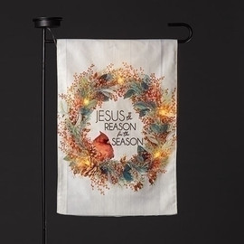 Solar Cardinal Light Flag: "Jesus is the Reason for the Season"