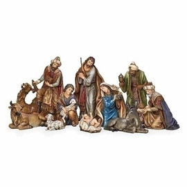 19" 10pc Indoor Nativity Set  