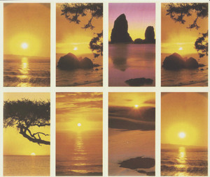 Assorted sunset scenes personalized Prayer Cards.  8 1/2" x 11" sheets with tab that separates into 8- 2 1/2" x 4 1/4" c cards that can be personalized. Cards can be laminated at an additional cost.  (Price per sheet of 8)