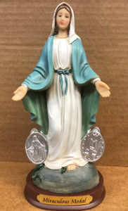 8" Our Lady of the Miraculous Medal Florentine Statue 