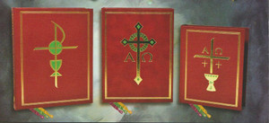 This publication, informally known as "The Book of the Chair," features the tests of the Roman Missal used by the celebrant while at the chiar. Approved by the united States Conference of Catholic Bishops, this slimmer companion text addresses the concern about the weight of the Roman Missal. At roughly half the page count of the full Roman Missal, "Excerpts from the Roman Missal" will be a welcome addition to your parish liturgical library as well as appreciated by both celebrants and altar servers. Three editions are available:The Deluxe Leather Edition, the large Clothbound Edition and the Chapel Clothbound Edition. 