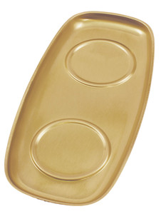 Brass/Lacquer Tray 504/B - 9 1/4" x 4 1/4"