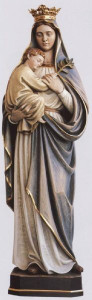 Wood Carved Statue in color, from Demetz Art Studio in Italy.  Statue is Hand Carved in Linden Wood, high relief, shown in traditional colors.  Available in multiple sizes and in fiberglass. Please inquire at 1.800.523.7604 for pricing