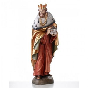 1950/10 - King Melchior.  Figurines are made of an indestructible white Carrara Marble, Fiberglass and Resine Polyester and are Hand Painted in Traditional Colors
Available in 18”, 24”, 30”, 36” and 48”
Animals in Proportion  
Please Contact us at 1-800-523-7604 for Pricing and More Information