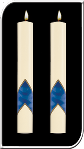 Side Altar Paschal Candle Serenity Set 

 