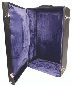 Velvet lined carrying case for monstrances with a maximum dimensions of  24-1/2"H., 15" face and 9-3/4" base. 