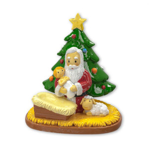 Praying Santa with Christmas Tree, 251038