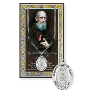 Blessed Father Solanus Casey Pewter Medal with Prayer Card