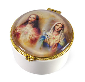 The Sacred Heart Rosary Keepsake Box.