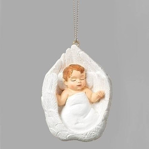 2.5" Baby in Wings Ornament